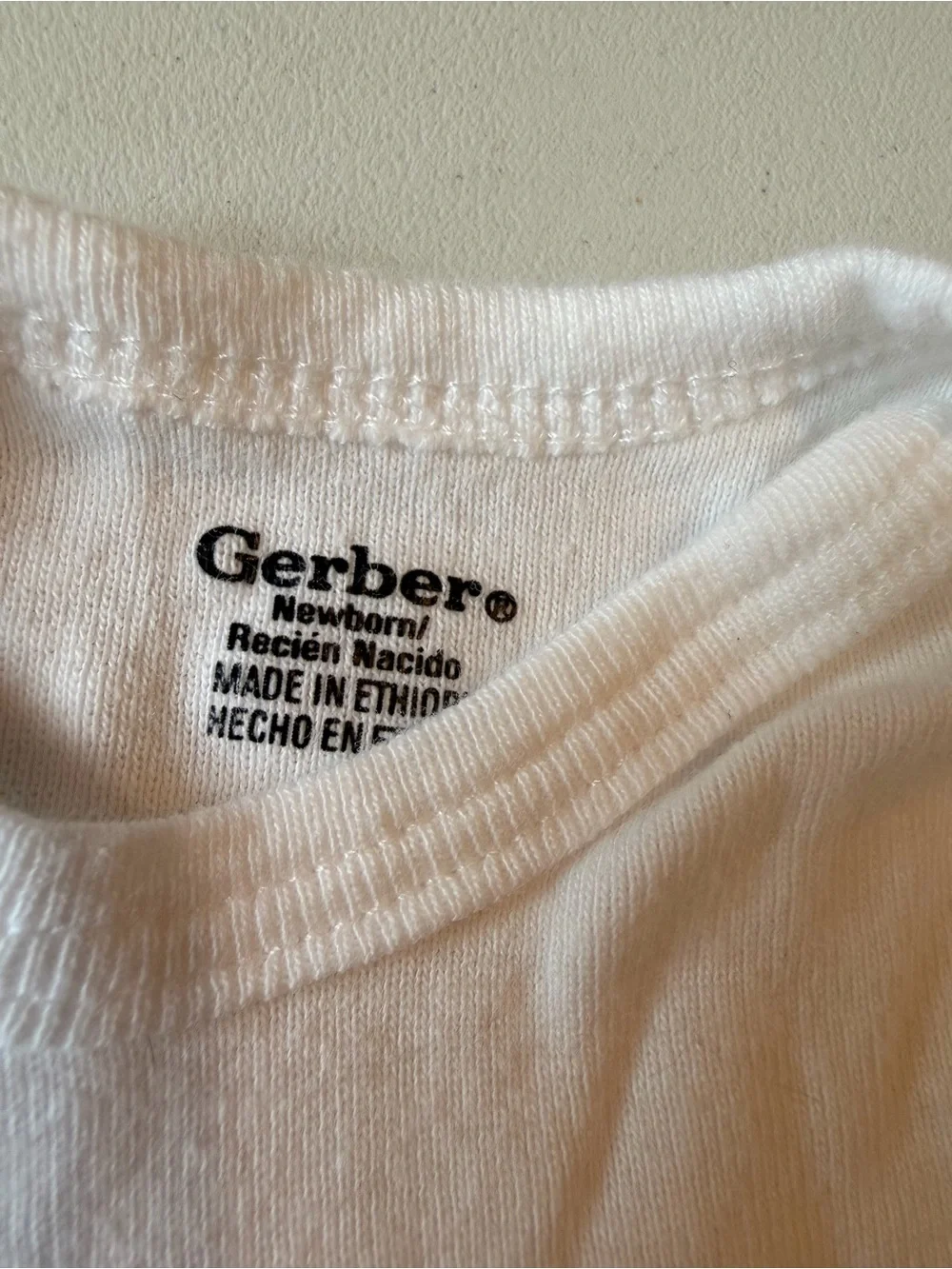3 Gerber Newborn Long Sleeve Onsie